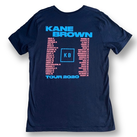 KANE BROWN Tour 2020 Concert Merch Band Tee Navy Blue T-Shirt Large Unis… - Picture 2 of 6